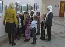 Экскурсия детей с ограниченными возможностями д.с. "Светлячок" по зданию детской художественной школы ул. Щербакова д.4 29.11.2015