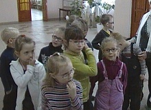 Экскурсия детей с ограниченными возможностями д.с. "Светлячок" по зданию детской художественной школы ул. Щербакова д.4 29.11.2015