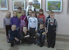 Экскурсия детей с ограниченными возможностями д.с. "Светлячок" по зданию детской художественной школы ул. Щербакова д.4 29.11.2015