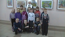Экскурсия детей с ограниченными возможностями д.с. "Светлячок" по зданию детской художественной школы ул. Щербакова д.4 29.11.2015